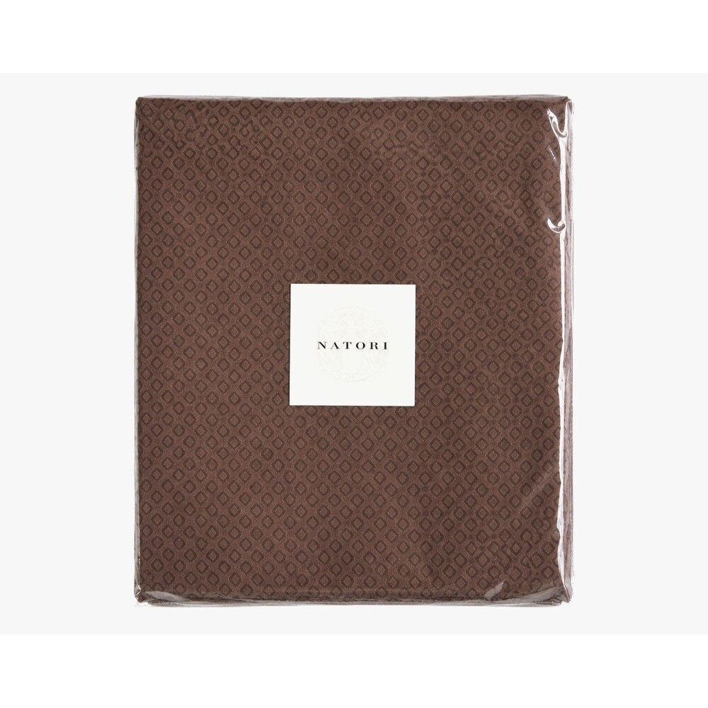 Natori Euro Pillow Euro Shams Set of 2 Shams 26x26" Treehouse Raisin Maroon